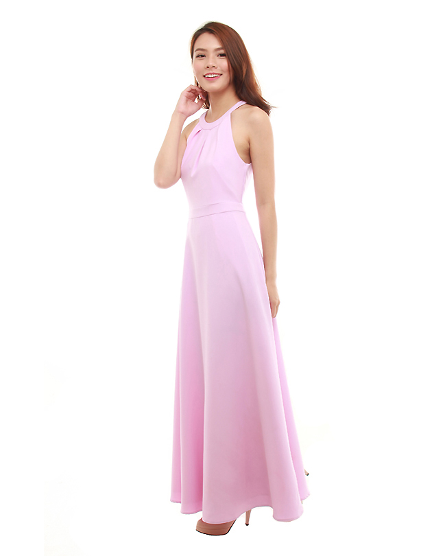 Heather Maxi Dress in Pastel Lilac